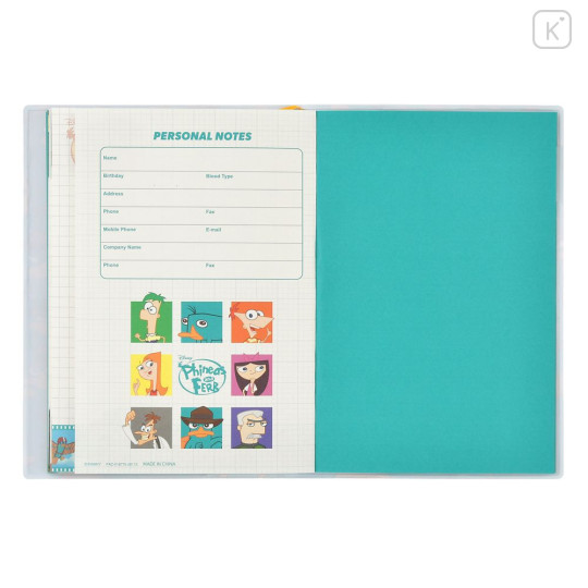 Japan Disney Store B6 Planner Monthly Schedule Book - Phineas and Ferb Perry the Platypus : 2027 - 5