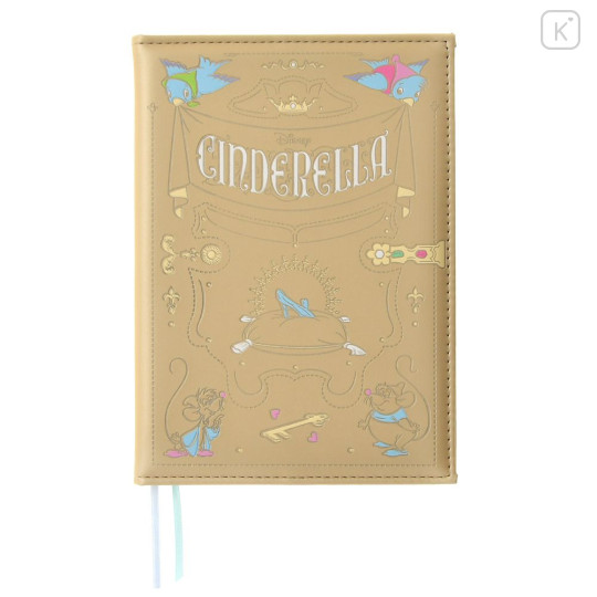 Japan Disney Store B6 Planner Monthly Schedule Book - Cinderella : Embossed Storybook 2027 - 1