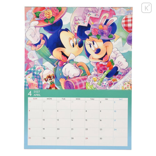Japan Disney Store Wall Calendar - Mickey & Friends : 2027 - 2