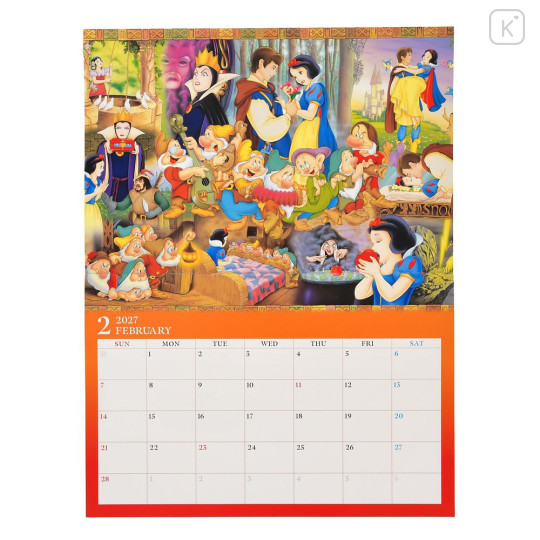 Japan Disney Store Wall Calendar - Disney Character : 2027 - 2