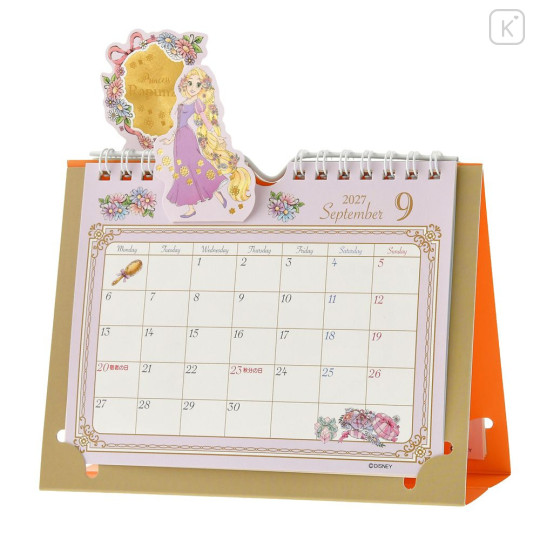 Japan Disney Store Desk Wall Calendar - Disney Princess : 2027 - 4