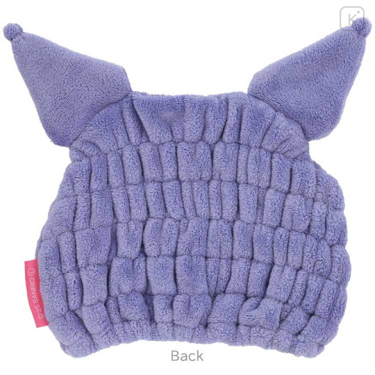 Japan Sanrio Quick Dry Hair Cap Towel - Kuromi : Sleeping Face - 2