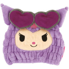 Japan Sanrio Quick Dry Hair Cap Towel - Kuromi : Face Summer Tan Sunburned Sunglasses