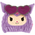 Japan Sanrio Quick Dry Hair Cap Towel - Kuromi : Face Summer Tan Sunburned Sunglasses - 1
