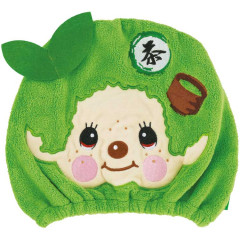 Japan Monchhichi Quick Dry Hair Cap Towel - Monchhichi-kun : Face Color Matcha Green