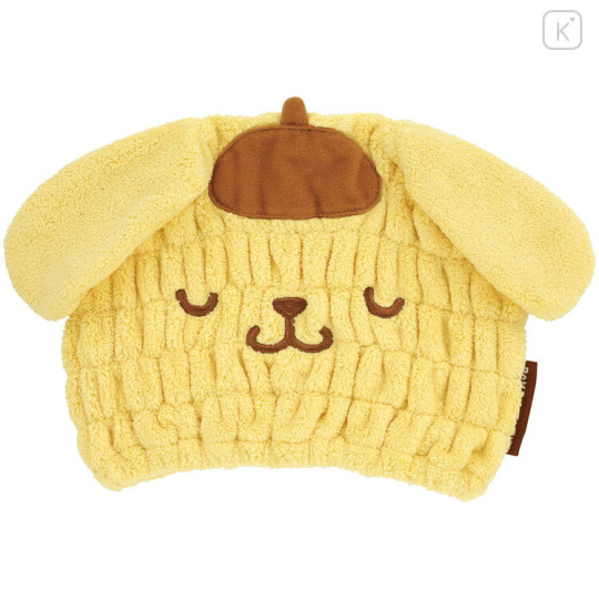 Japan Sanrio Quick Dry Hair Cap Towel - Pompompurin : Sleeping Face - 1
