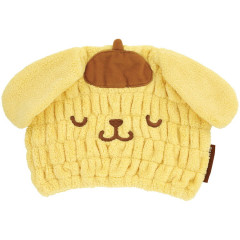 Japan Sanrio Quick Dry Hair Cap Towel - Pompompurin : Sleeping Face