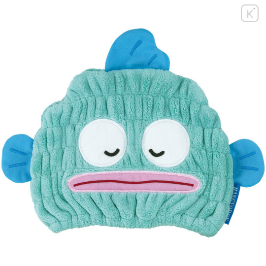 Japan Sanrio Quick Dry Hair Cap Towel - Hangyodon : Sleeping Face - 1