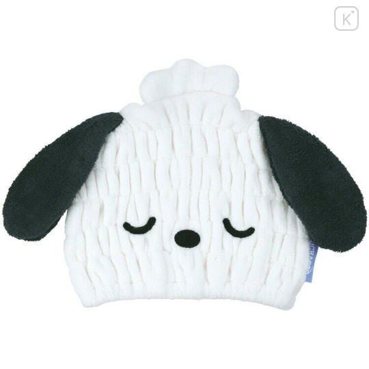 Japan Sanrio Quick Dry Hair Cap Towel - Pochacco : Sleeping Face - 1