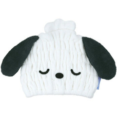 Japan Sanrio Quick Dry Hair Cap Towel - Pochacco : Sleeping Face