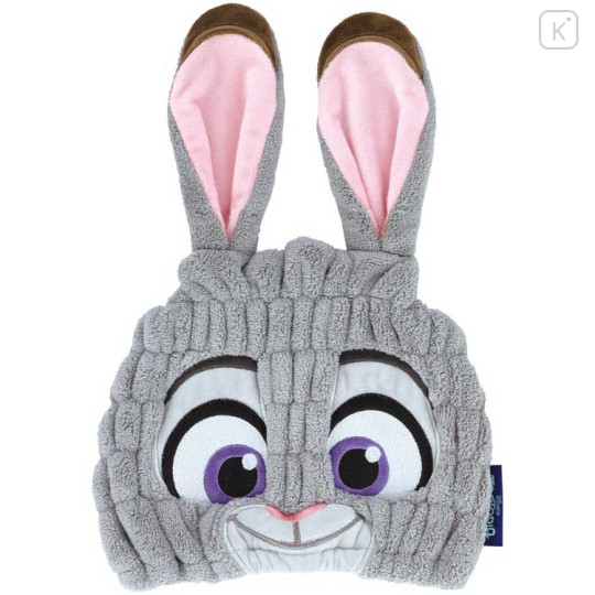 Japan Disney Quick Dry Hair Cap Towel - Zootopia : Judy Face Smile - 1