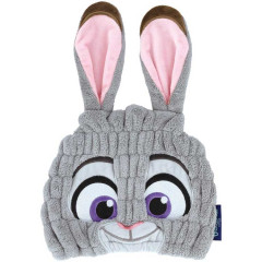 Japan Disney Quick Dry Hair Cap Towel - Zootopia : Judy Face Smile