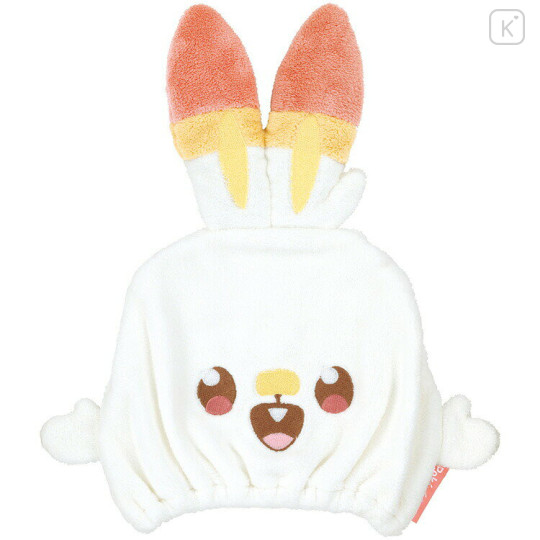 Japan Pokemon Quick Dry Hair Cap Towel - Scorbunny : Face - 1
