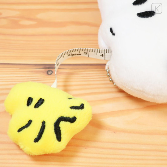 Japan Peanuts Mascot Measuring Tape with Ballchain - Snoopy & Woodstock : Face - 3