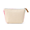 Japan Sanrio Chenille Embroidery Pouch - Usahana : Sunburned Pink - 2