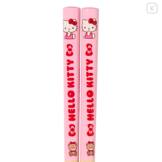 Japan Sanrio Original Bamboo Chopsticks 16.5cm - Hello Kitty - 2