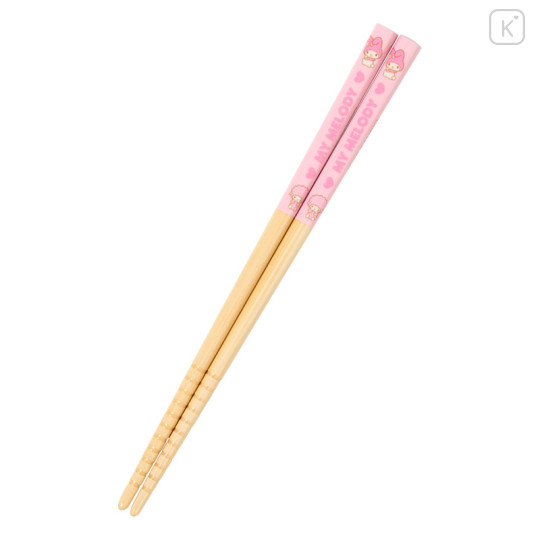 Japan Sanrio Original Bamboo Chopsticks 16.5cm - My Melody - 1