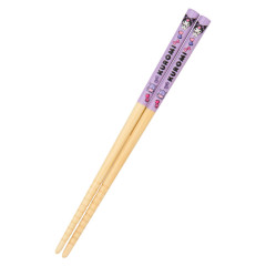 Japan Sanrio Original Bamboo Chopsticks 16.5cm - Kuromi
