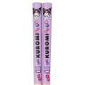 Japan Sanrio Original Bamboo Chopsticks 16.5cm - Kuromi - 2