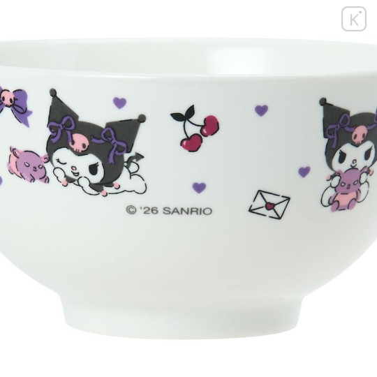 Japan Sanrio Original Rice Bowl - Kuromi - 5