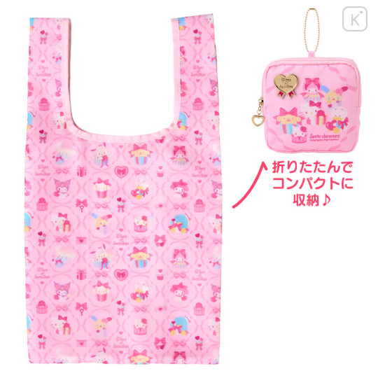 Japan Sanrio Original Eco Bag with Case - Wrapping Paper - 1