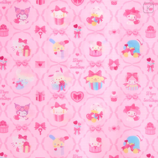 Japan Sanrio Original Eco Bag with Case - Wrapping Paper - 3