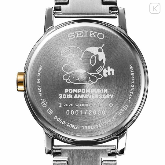 Japan Sanrio Seiko Watch (L) - Pompompurin : 30th Anniversary - 4