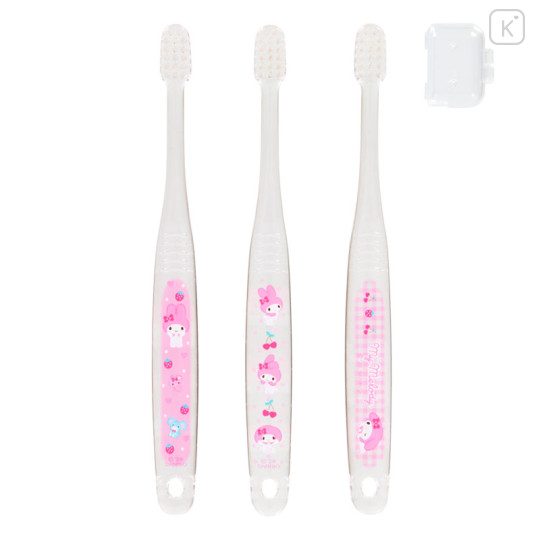 Japan Sanrio Original Kids Toothbrush Set - My Melody - 2