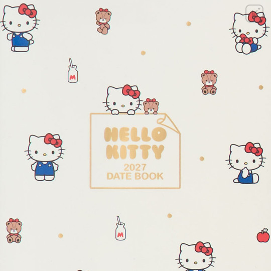 Japan Sanrio Original B6 Datebook - Hello Kitty : 2027 - 2
