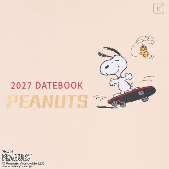 Japan Sanrio Original B6 Datebook - Snoopy : 2027 - 2