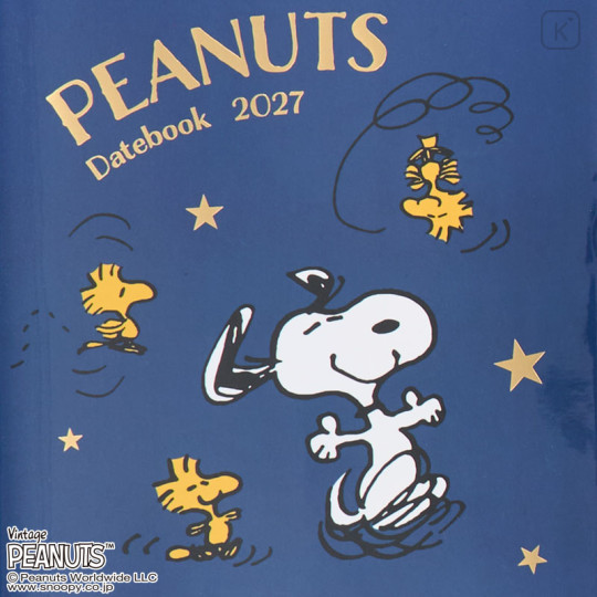 Japan Sanrio Original A5 Datebook - Snoopy : 2027 - 2