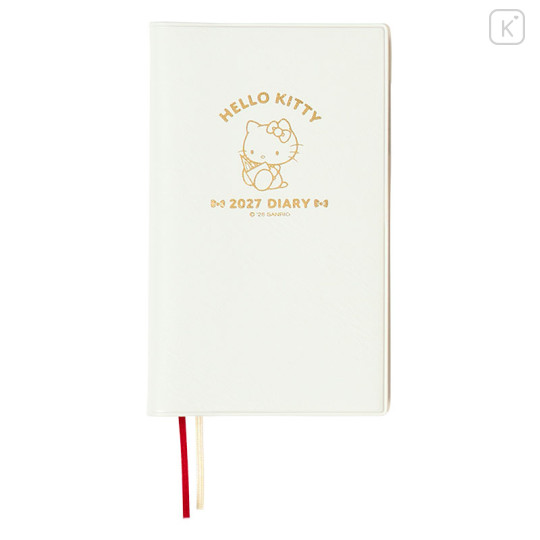 Japan Sanrio Original A6 Slim Diary - Hello Kitty : 2027 - 1