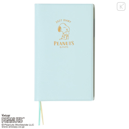 Japan Sanrio Original A6 Slim Diary - Snoopy : 2027 - 1