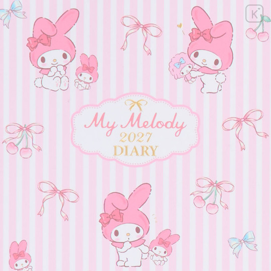 Japan Sanrio Original Block Type B6 Diary - My Melody : 2027 - 2