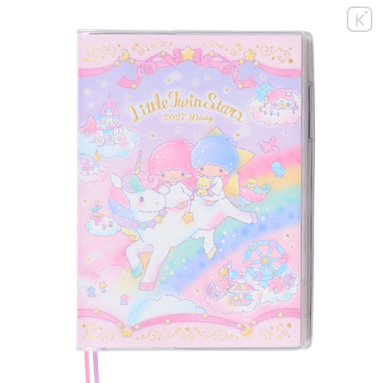 Japan Sanrio Original Block Type B6 Diary - Little Twin Stars : 2027 - 1