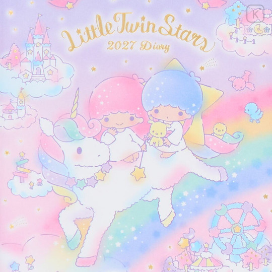 Japan Sanrio Original Block Type B6 Diary - Little Twin Stars : 2027 - 2