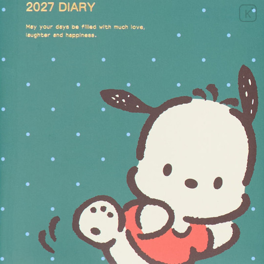 Japan Sanrio Original Block Type B6 Diary - Pochacco : 2027 - 2