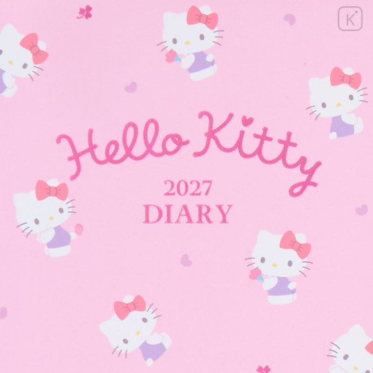 Japan Sanrio Original Lined Type B6 Diary - Hello Kitty : 2026 - 2