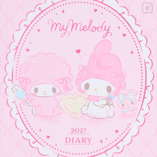 Japan Sanrio Original Lined Type B6 Diary - My Melody : 2026 - 2