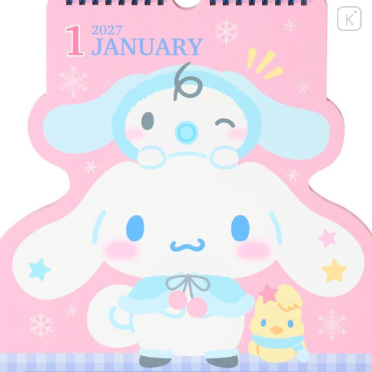 Japan Sanrio Original Character-Shaped Calendar - Cinnamoroll : 2027 - 4