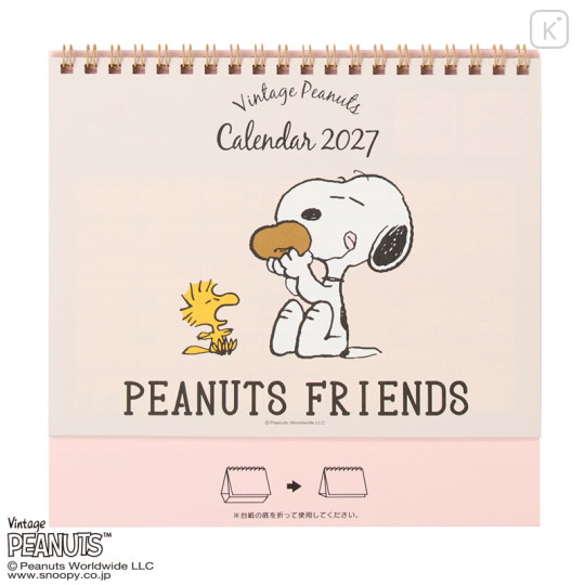 Japan Sanrio Original Ring Calendar - Snoopy : 2027 - 2