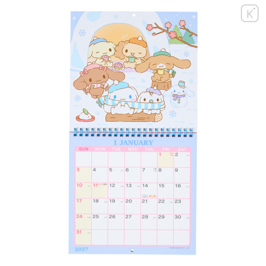 Japan Sanrio Original Wall Calendar (M) - Cinnamoroll : 2027 - 2