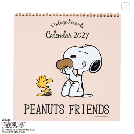 Japan Sanrio Original Wall Calendar (L) - Snoopy : 2027 - 1