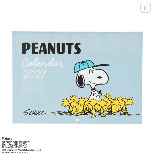 Japan Sanrio Original Wall Calendar Horizontal - Snoopy : 2027 - 1