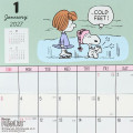 Japan Sanrio Original Wall Calendar Horizontal - Snoopy : 2027 - 5