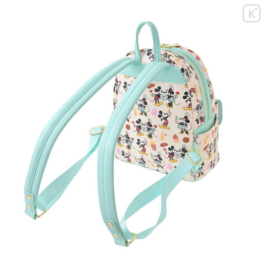 Japan Disney Loungefly Backpack - Mickey & Minnie : Food Pie-cut Eye - 4