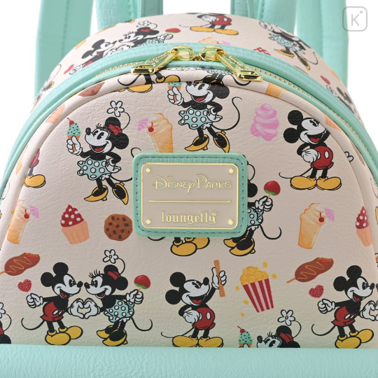 Japan Disney Loungefly Backpack - Mickey & Minnie : Food Pie-cut Eye - 5