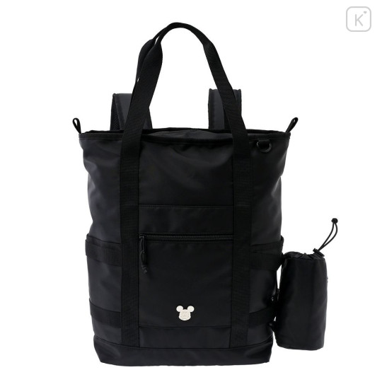 Japan Disney 2-Way Backpack with Bottle Cover - Mickey : Face - 6