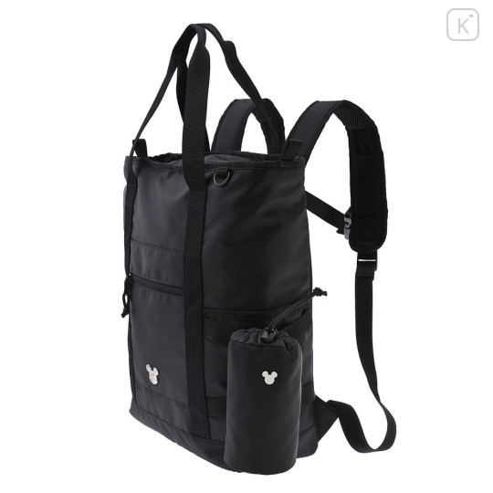 Japan Disney 2-Way Backpack with Bottle Cover - Mickey : Face - 7