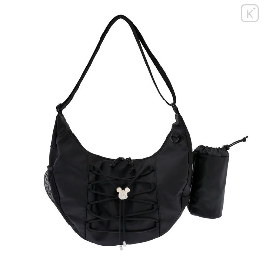 Japan Disney Shoulder Bag with Bottle Cover - Mickey : Face - 5